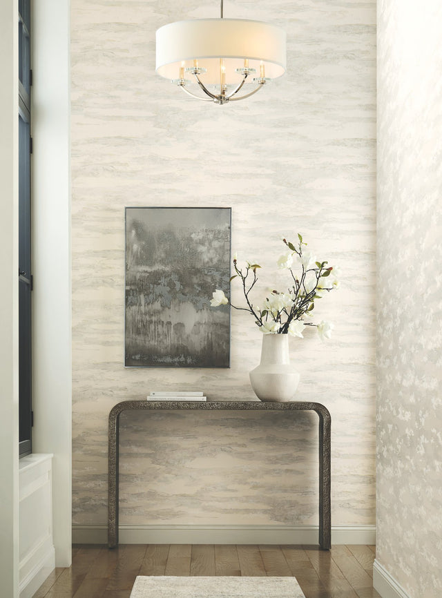 Artistic Coral Tides Coral Beaded Glam Wallpaper - York NT6176