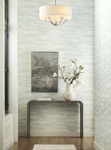 Artistic Spa Tides Blue Wallpaper with Glass Bead Abstract Motif - York NT6177