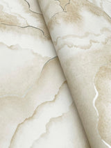 Abalone Fans Sand Wallpaper with Metallic Bohemian Pattern - York NT6182