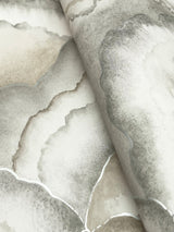 Abalone Smokey Fans Wallpaper with Metallic Bohemian Fans Pattern - York NT6183SAM