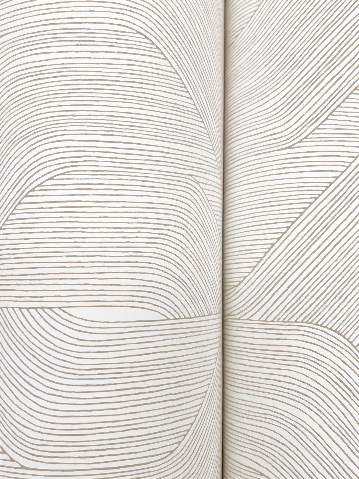 Fine Line Taupe Geometric Wallpaper with Raised Ink Texture - York NT6193
