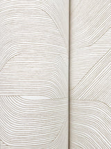 Fine Line Taupe Geometric Wallpaper with Raised Ink Texture - York NT6193
