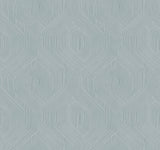 Fine Line Blue Geometric Wallpaper with Raised Ink Texture - York NT6194