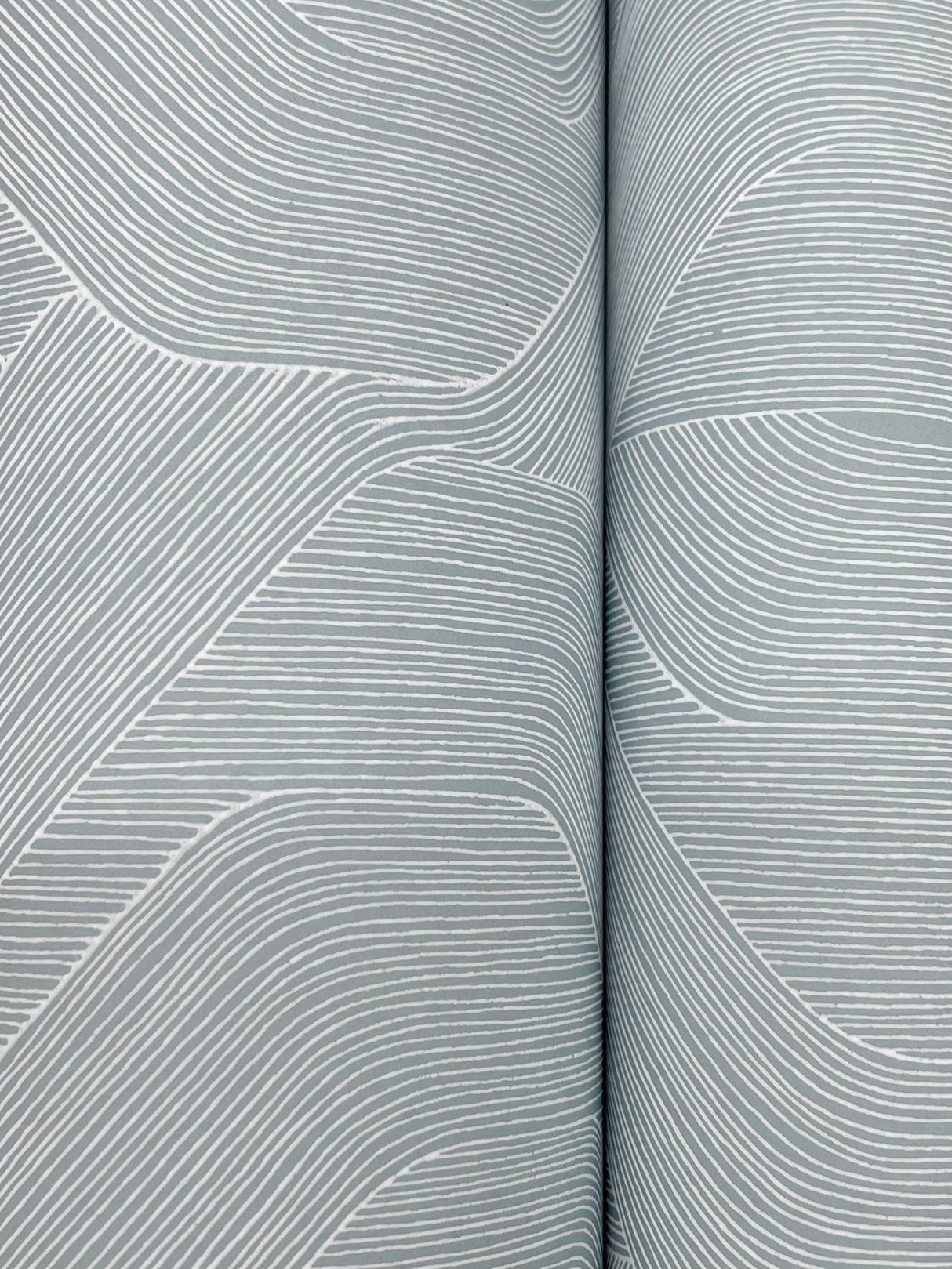 Fine Line Blue Geometric Wallpaper with Raised Ink Texture - York NT6194
