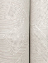 Fine Line Taupe Geometric Wallpaper with Raised Ink Transitional Pattern - York NT6195