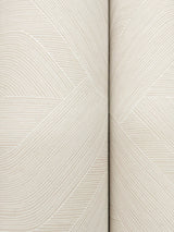 Fine Line Beige Geometric Wallpaper with Raised Ink Texture - York NT6196