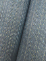Quiet Vista Indigo Faux Grasscloth Vinyl Wallpaper - Candice Olson NT6201N