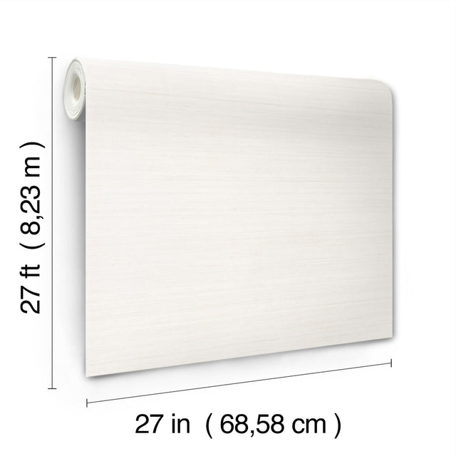 Quiet Vista Pearl Faux Grasscloth Vinyl Wallpaper - Candice Olson NT6202N