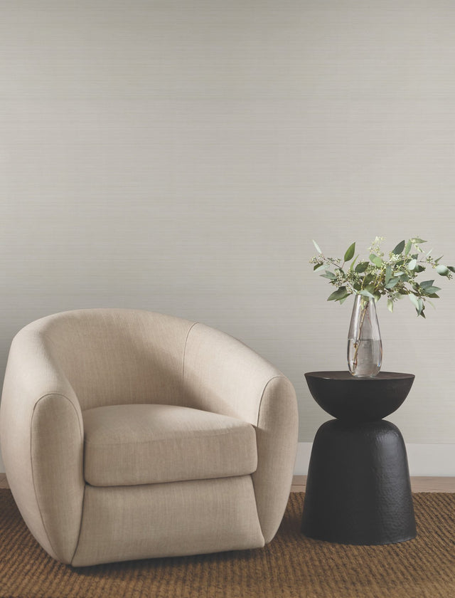 Quiet Vista Oxygen Faux Grasscloth Traditional Wallpaper - York NT6204N