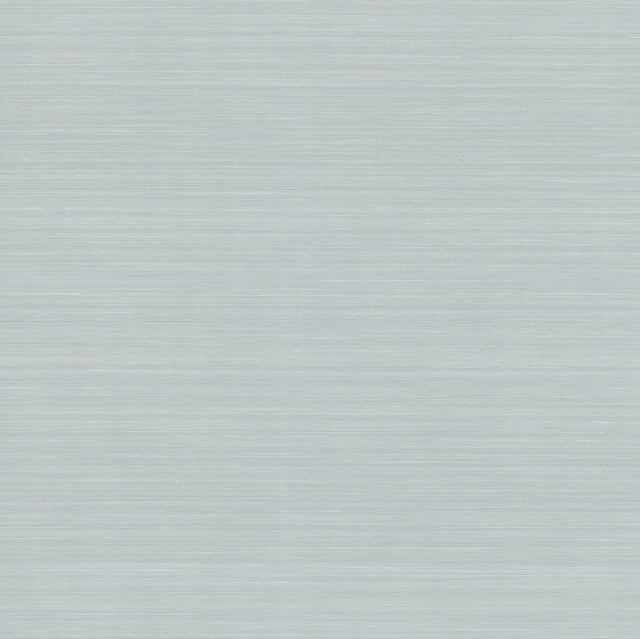 Quiet Vista Mist Blue Faux Grasscloth Traditional Wallpaper - York NT6205N