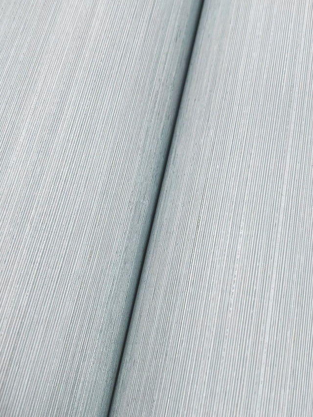 Quiet Vista Mist Blue Faux Grasscloth Traditional Wallpaper - York NT6205N