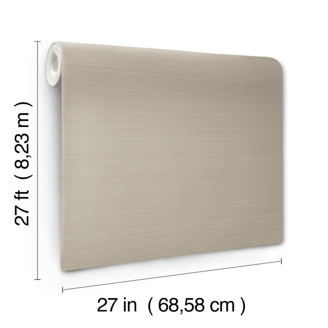 Quiet Vista Zinc Faux Grasscloth Traditional Wallpaper - York NT6207N