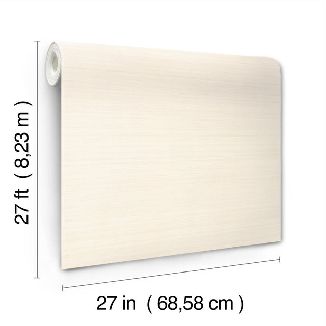 Quiet Vista Sandstone Faux Grasscloth Vinyl Wallpaper - York NT6208N