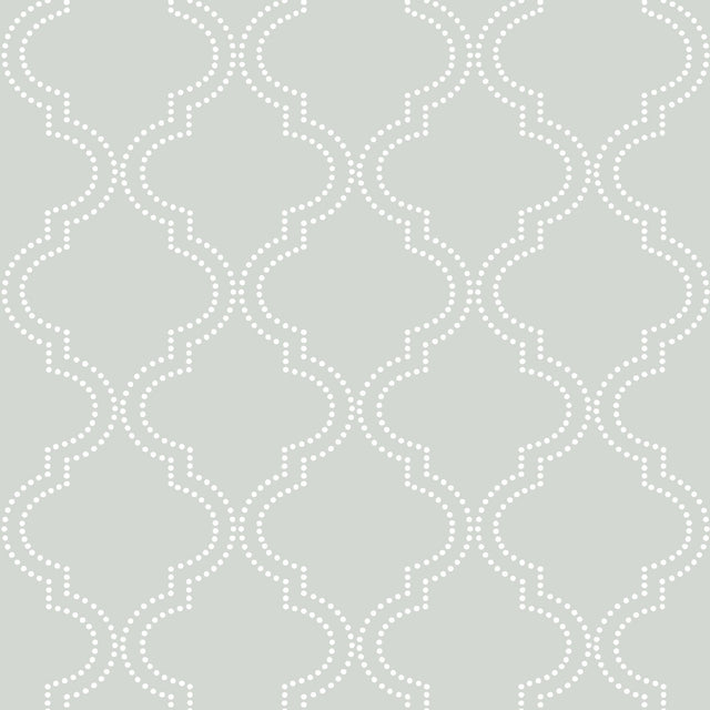 Quatrefoil Grey Peel & Stick Wallpaper
