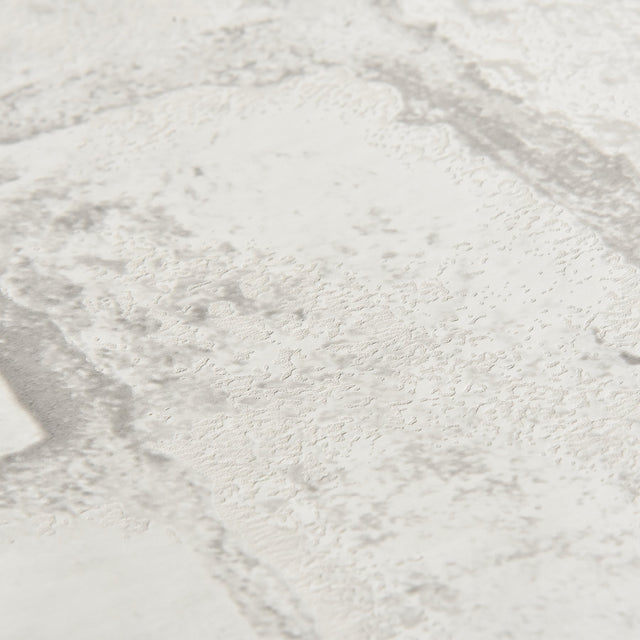Loft White Brick Textured Peel & Stick Wallpaper with Faux Brick Pattern, Modern Style - NuWallpaper NU2218