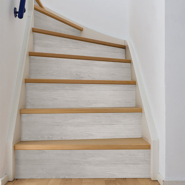 Wood Plank Grey Peel & Stick Wallpaper with Modern Wood Plank Pattern - NuWallpaper NUS2397