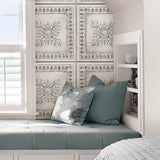 Reclaimed Tin Grey Peel & Stick Wallpaper with Metallic Accents - NuWallpaper NU2495