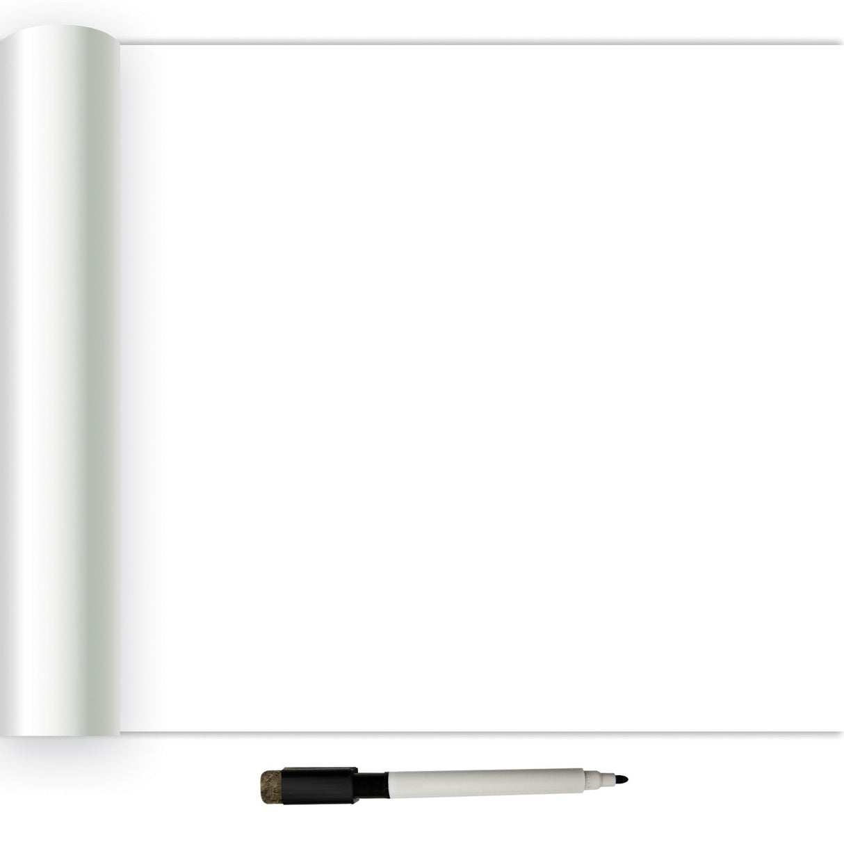 Dry Erase White Peel & Stick Wallpaper with Modern Graphics Style - NuWallpaper NU2497