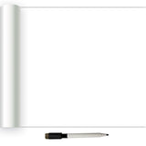 Dry Erase White Peel & Stick Wallpaper with Modern Graphics Style - NuWallpaper NU2497