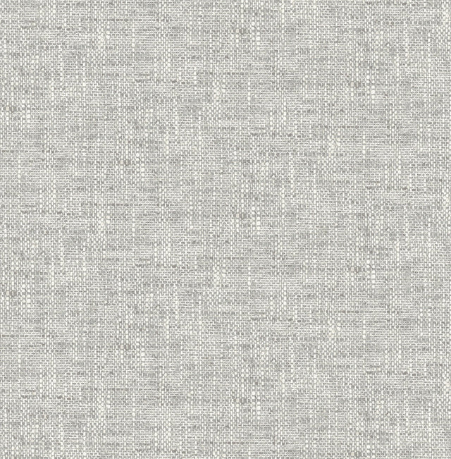 Poplin Texture Grey Peel & Stick Wallpaper with Raised Ink Kitchen & Bath Graphics Style - NU2873