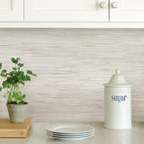 Grassweave Cream Peel & Stick Wallpaper with Textured Grasscloth Look - NuWallpaper NU2875