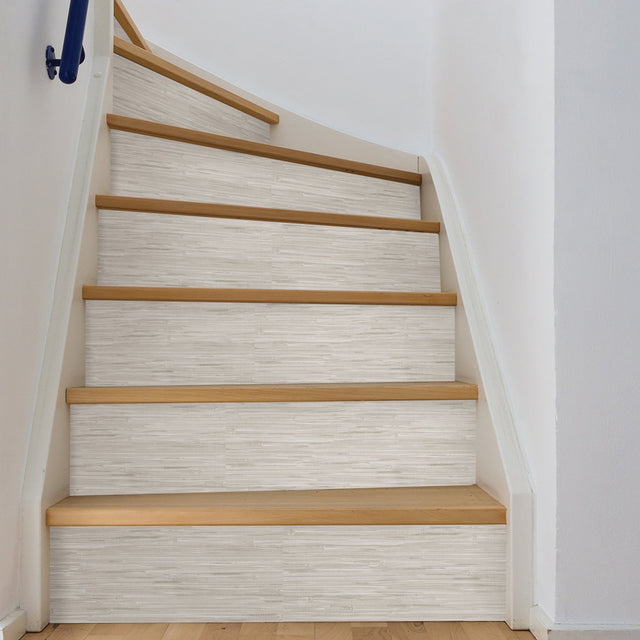 Grassweave Cream Peel & Stick Wallpaper with Textured Grasscloth Look - NuWallpaper NU2875