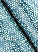 Poplin Texture Navy Peel & Stick Wallpaper with Woven Fabric Look - NuWallpaper NU2918
