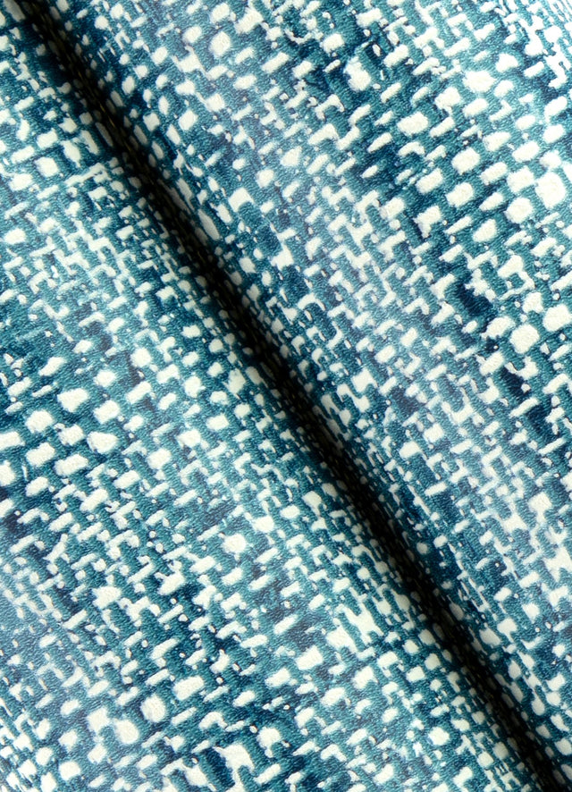 Poplin Texture Navy Peel & Stick Wallpaper with Woven Fabric Look - NuWallpaper NU2918