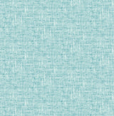 Poplin Texture Aqua Peel & Stick Wallpaper with Textured Woven Look - NuWallpaper NU2919