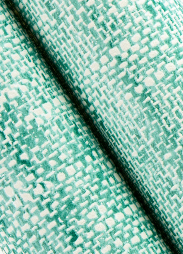 Poplin Texture Aqua Peel & Stick Wallpaper with Textured Woven Look - NuWallpaper NU2919
