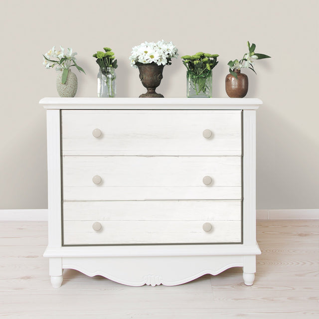 Reclaimed Shiplap White Peel & Stick Wallpaper with Textured Wood Look - NuWallpaper NU2494
