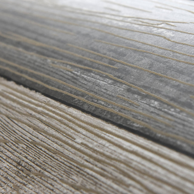 Reclaimed Wood Plank Natural Peel & Stick Wallpaper with Textured Faux Effects - NuWallpaper NU3130