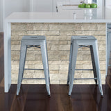 Landmark Beige Stone Peel & Stick Wallpaper with Traditional Graphics Motif - NuWallpaper NU3383