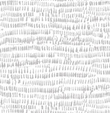 Kylver Grey Peel & Stick Wallpaper with Eclectic Abstract Brushstroke Pattern - NuWallpaper NU3387