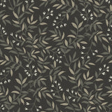 Olivia Black Botanical Peel and Stick Wallpaper by NuWallpaper - NU6431