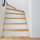 Circulate Light Silver Peel & Stick Wallpaper with Modern Geometric Pattern - NuWallpaper NUS1704