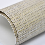 Wheat Grasscloth Peel & Stick Wallpaper in Wheat with Faux Woven Texture, Modern Graphics Pattern - NUS2215