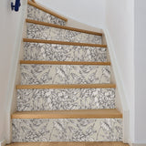 Cayman Grey Peel & Stick Wallpaper with Botanical Floral Pattern - NuWallpaper NUS3145