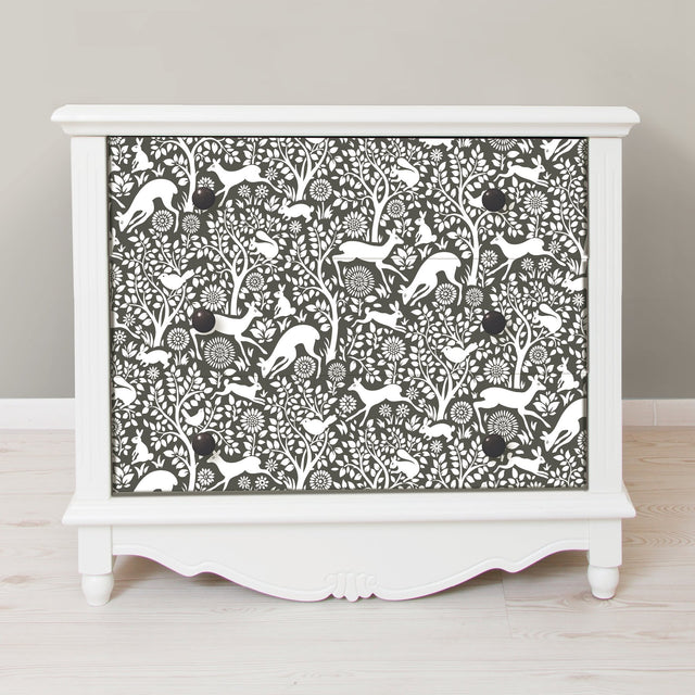Merriment Charcoal Peel & Stick Wallpaper