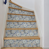Dream On Navy Peel & Stick Floral Wallpaper with Modern Vintage Flowers - NuWallpaper NUS3160