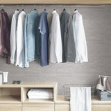 Tibetan Grasscloth Silver Peel & Stick Wallpaper with Metallic Faux Grasscloth Texture - NuWallpaper NUS3340
