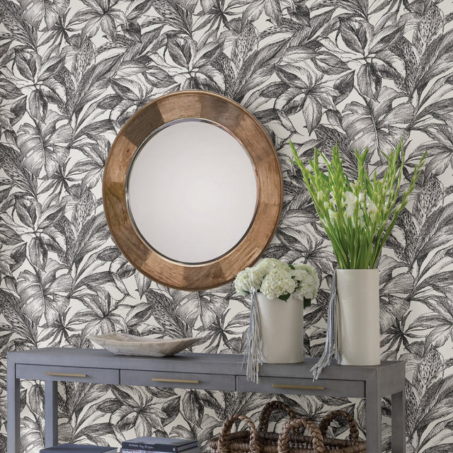 Canopy Black Peel & Stick Wallpaper