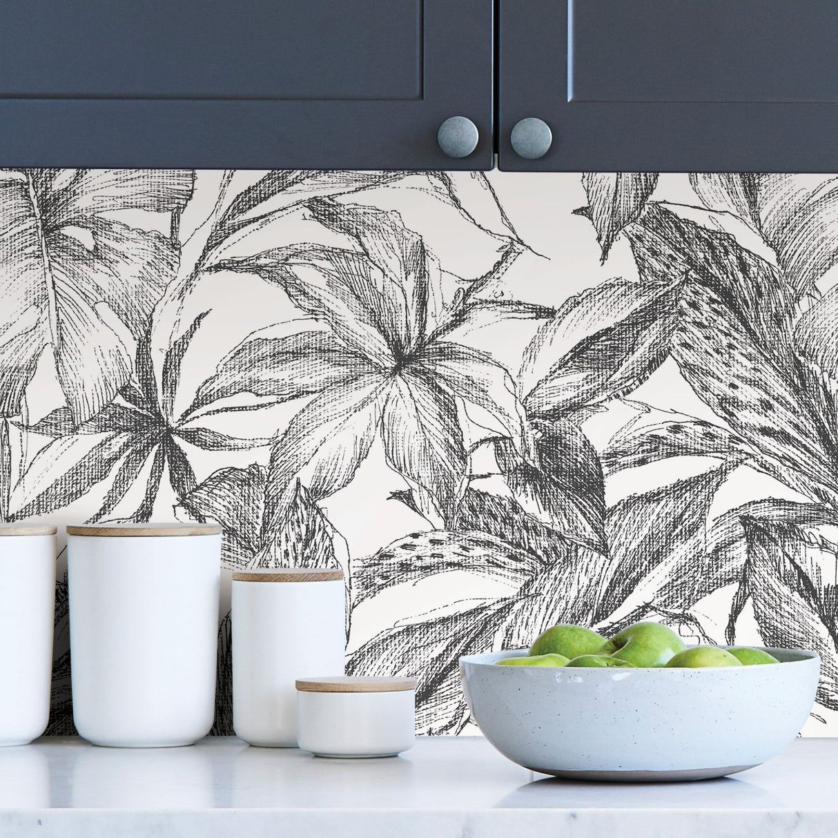 Canopy Black Peel & Stick Wallpaper