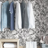 Canopy Black Peel & Stick Wallpaper