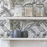 Canopy Black Peel & Stick Wallpaper