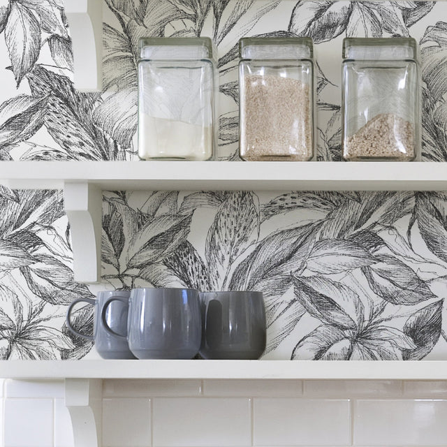 Canopy Black Peel & Stick Wallpaper
