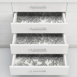 Sudbury Black & White Peel & Stick Wallpaper with Vintage Floral Pattern - NuWallpaper NUS3544