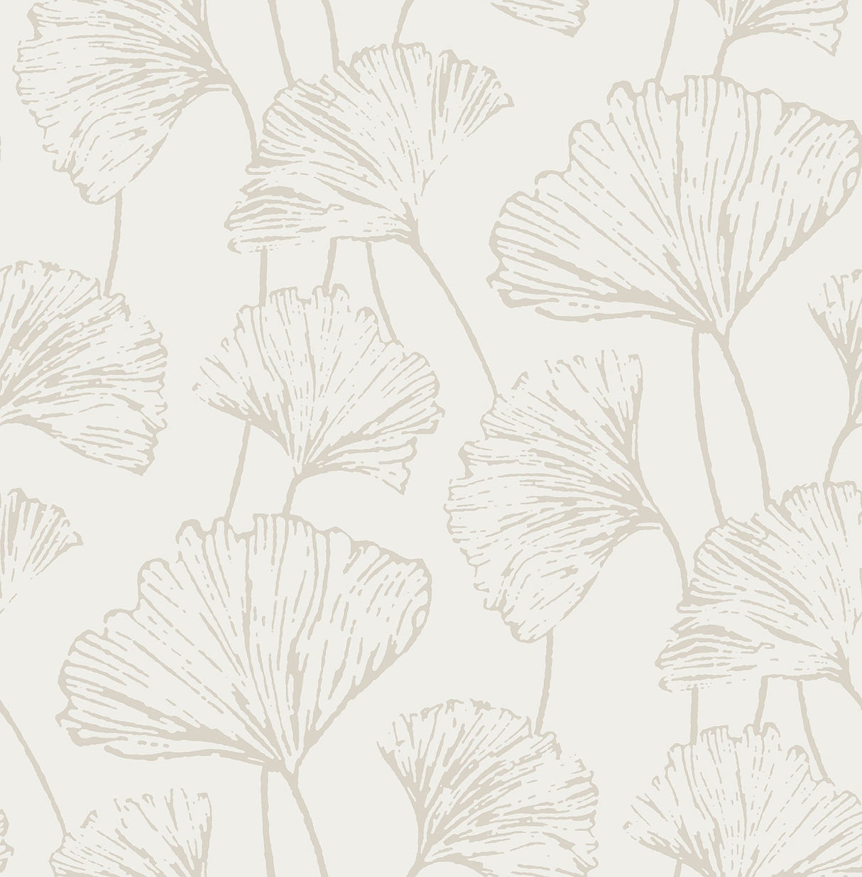 Hikarigaoka Silver Peel & Stick Wallpaper with Metallic Floral Pattern, Modern Style - NuWallpaper NUS3578
