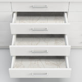 Hikarigaoka Silver Peel & Stick Wallpaper with Metallic Floral Pattern, Modern Style - NuWallpaper NUS3578
