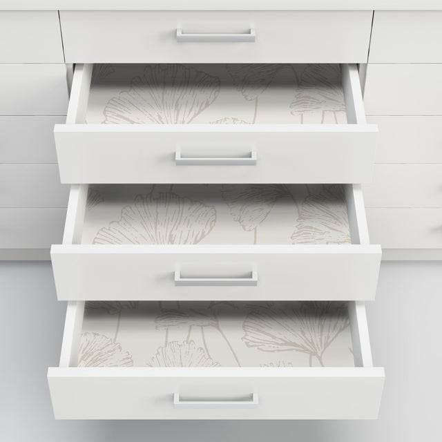 Hikarigaoka Silver Peel & Stick Wallpaper with Metallic Floral Pattern, Modern Style - NuWallpaper NUS3578